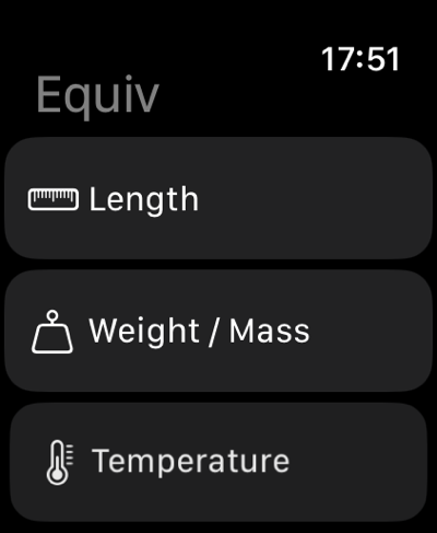 Apple Watch category list